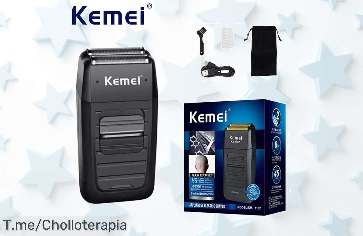 Potente Afeitadora Inalámbrica Kemei1102 a Precio Loco: Consigue un Afeitado Suave y Preciso con Este Ofertón Único, ¡Apresúrate Antes de que Se Agoten!