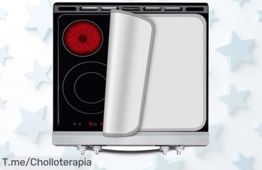 Prolonga la vida de tus quemadores con la Placa de Inducción KitchenRaku, fácil de limpiar y resistente a 450 ℉ ¡Aprovecha este ofertón limitado y compra ya!