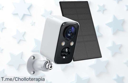 Protege tu hogar con la Cámara de Vigilancia WiFi Solar: ¡Ofertón único con visión nocturna color y alarma inteligente! Compra ahora antes de que se acabe este super chollo