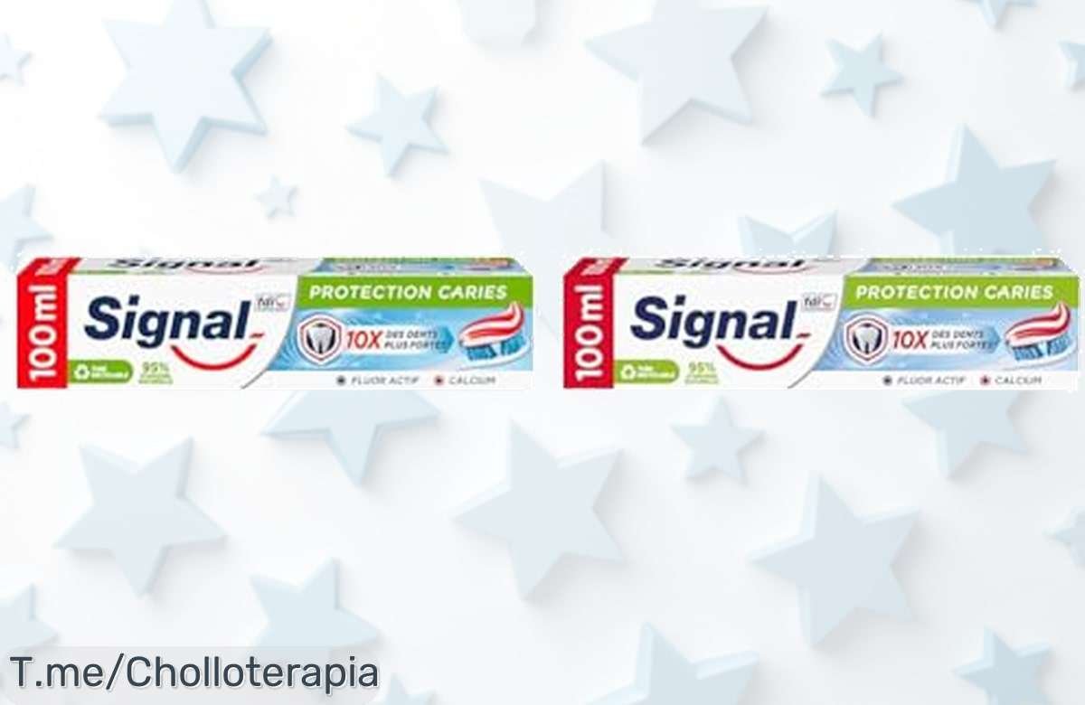 Protege tu sonrisa y combate caries con Signal: flúor, calcio y un super chollo en pack doble. ¡Aprovecha esta oferta única antes de que se acabe!