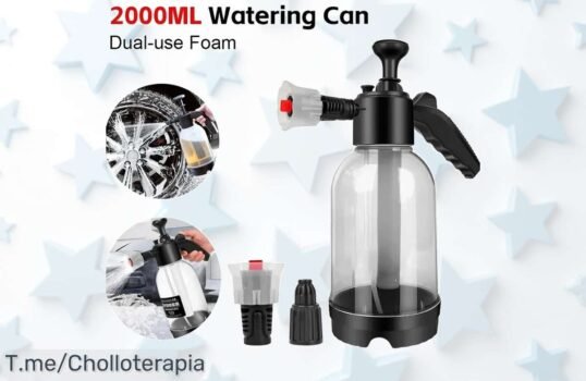 Pulverizador de espuma 2L para coches: ¡desinfecta como un profesional con este super chollo! Aprovecha el ofertón, solo quedan unos pocos ¡Cómpralo ya antes que se agote!