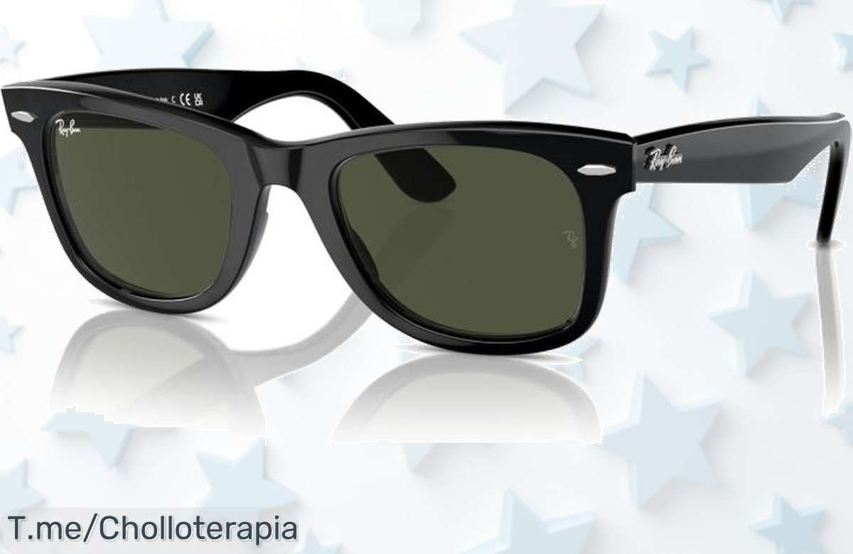 Ray-Ban Wayfarer Classic en negro y habana: ¡Super chollo con estilo irresistiblemente fresco! No dejes pasar esta oferta única, stock limitado, compra ahora antes que se agoten.