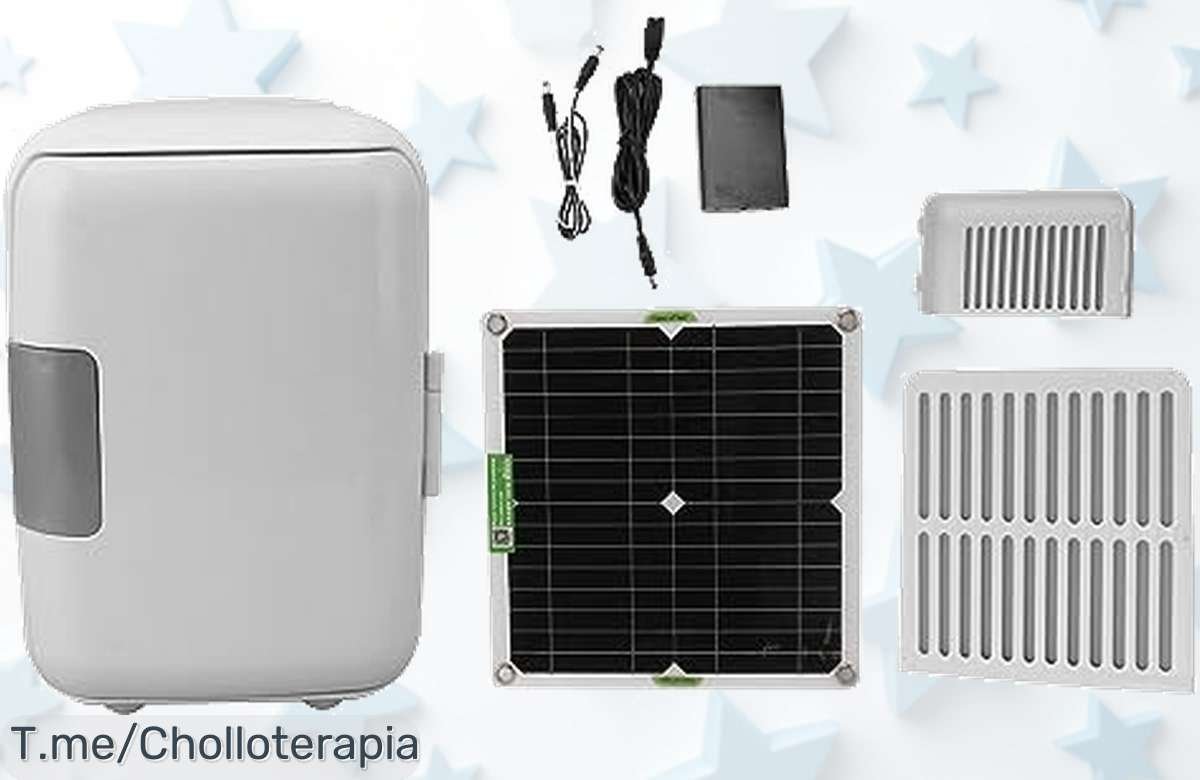 Refrigerador portátil solar a precio loco, frescura en tus aventuras con gran capacidad ¡Aprovecha este ofertón limitado y no te quedes sin el tuyo antes de que vuelen!