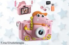Regala Sonrisas Con La Cámara Infantil Dinosaurio: Momentos Mágicos Y Juegos Increíbles A Un Precio Loco ¡No Te Pierdas Este Ofertón, Aprovecha Ya!