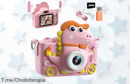 Regala Sonrisas Con La Cámara Infantil Dinosaurio: Momentos Mágicos Y Juegos Increíbles A Un Precio Loco ¡No Te Pierdas Este Ofertón, Aprovecha Ya!