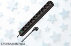 Regleta EcoLine con 10 tomas y protección para los peques a un precio loco, ¡tu tranquilidad en casa nunca fue tan accesible! Actúa ya antes de que se agoten