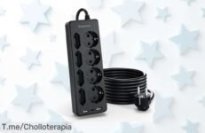 Regleta Mágica con USB: ¡Carga Rápida y Protección Total! Aprovecha este Ofertón Único con 8 Tomas y 2 USB, no dejes pasar esta Oportunidad Limitada ¡Compra Ya!