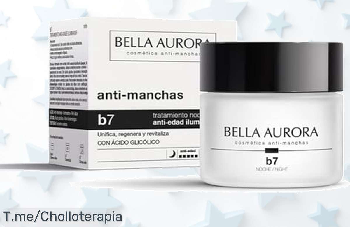 Renueva tu piel esta noche con la crema antiedad iluminadora de Bella Aurora y consigue un rostro radiante. ¡Aprovecha el ofertón antes de que se acabe!