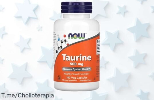 Revitaliza tu corazón con Taurina 500mg: absorción rápida y energía pura en cada cápsula, ¡super chollo disponible solo por tiempo limitado! Actúa ya y siente la diferencia
