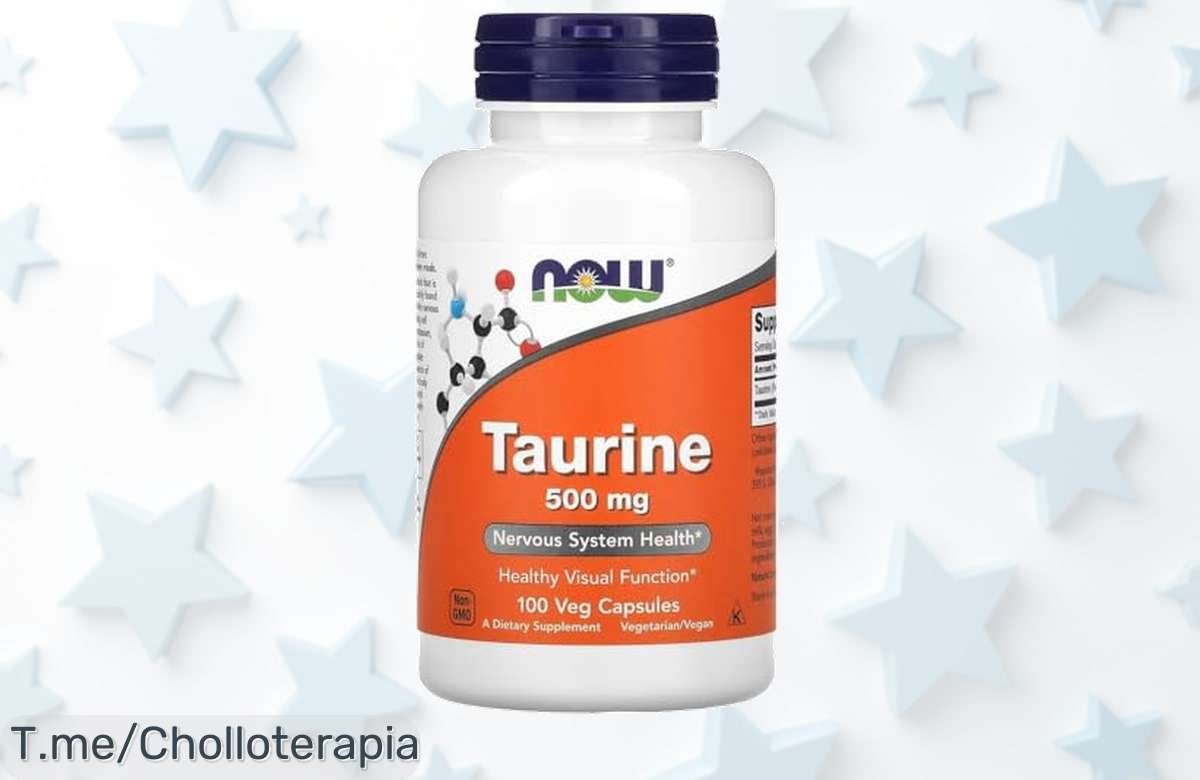 Revitaliza tu corazón con Taurina 500mg: absorción rápida y energía pura en cada cápsula, ¡super chollo disponible solo por tiempo limitado! Actúa ya y siente la diferencia.