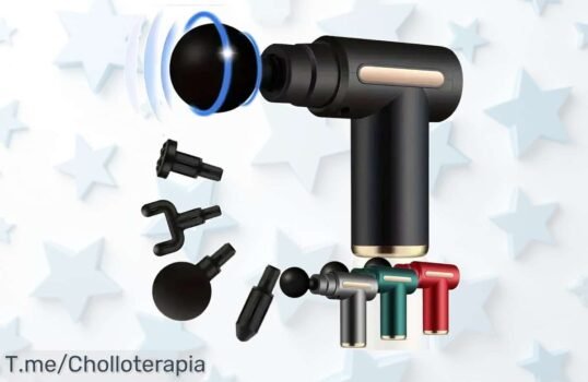 Revitaliza tu cuerpo con la pistola de fascia: masajeador eléctrico a precio loco, libera tensiones y recupera energía ¡Hazlo tuyo ahora antes que se agote!