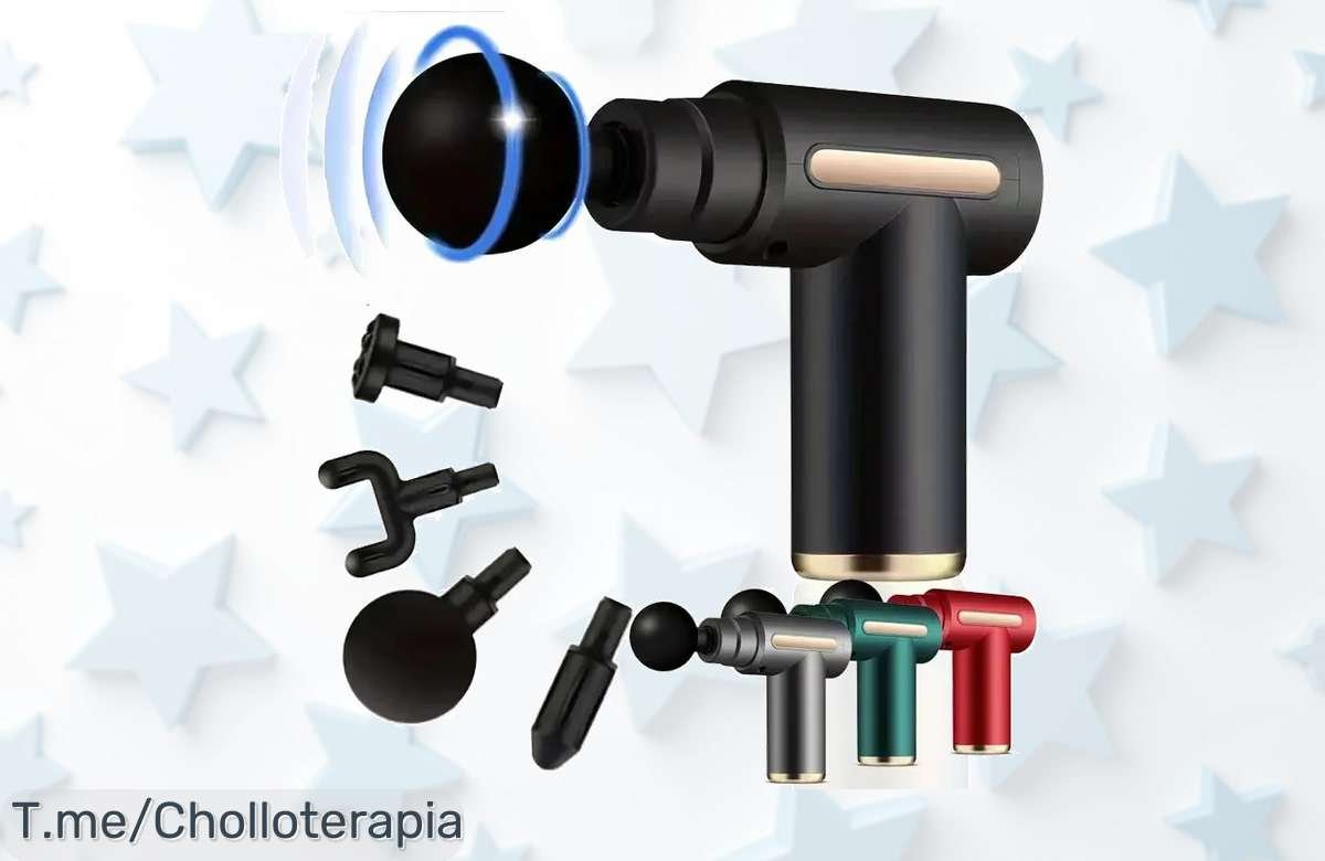 Revitaliza tu cuerpo con la pistola de fascia: masajeador eléctrico a precio loco, libera tensiones y recupera energía. ¡Hazlo tuyo ahora antes que se agote!