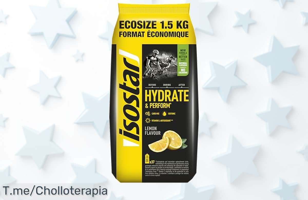 Revitaliza tu energía con Isostar Hydrate & Perform, ¡super chollo de 37 raciones! Mejora tu rendimiento y combate la fatiga. ¡Oferta única que no puedes dejar escapar!