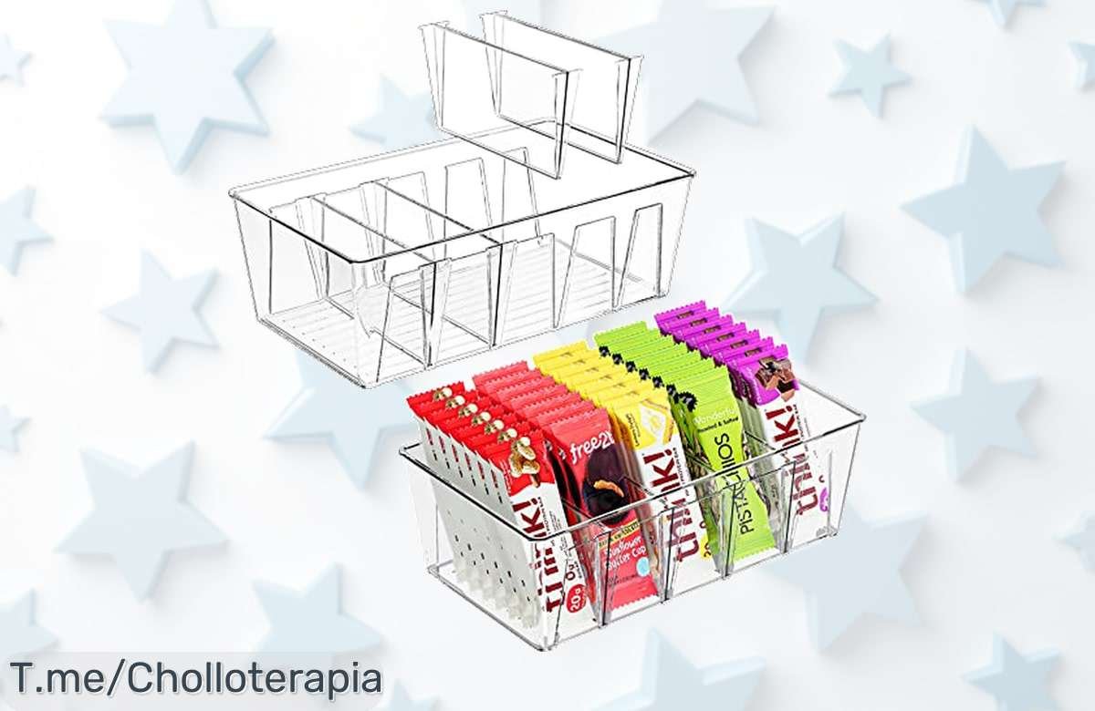 Revoluciona tu cocina con 2 Contenedores de Almacenamiento apilables y separadores extraíbles, ¡un ofertón que no puedes dejar escapar! Ordena ya y ahorra.