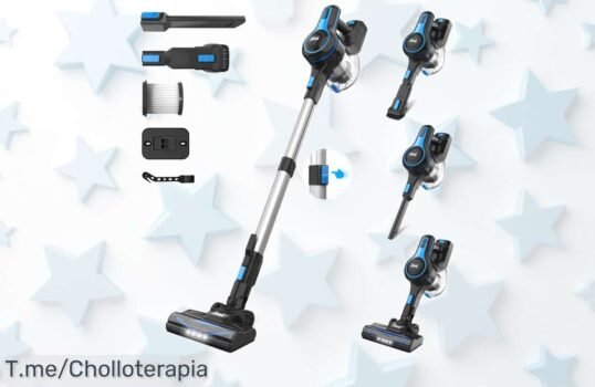 Revoluciona tu limpieza con la aspiradora INSE: succión potente, sin cables y 45 minutos de energía por un precio loco ¡Aprovecha esta oferta limitada y compra ya!