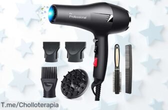 Secador de pelo profesional a precio loco: 2400W para un cabello suave y sin encrespamiento ¡No pierdas este ofertón, las unidades son limitadas!