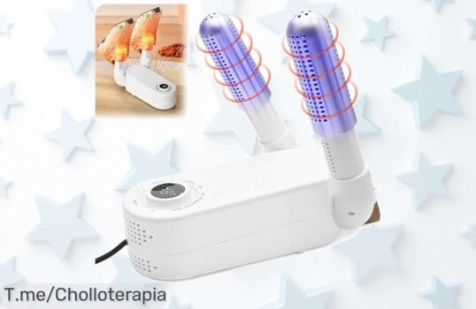 Secador eléctrico de zapatos: elimina humedad y olores con diseño plegable y temporizador inteligente ¡Aprovecha este ofertón único antes de que se agote!