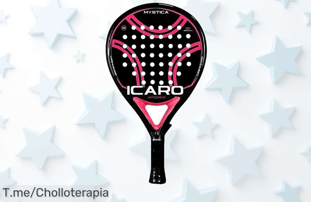 Sorpréndete con la pala de pádel Mystica Icaro Rosa, diseño espectacular y rendimiento asombroso que te hará brillar. No dejes pasar este ofertón, ¡compra ahora!