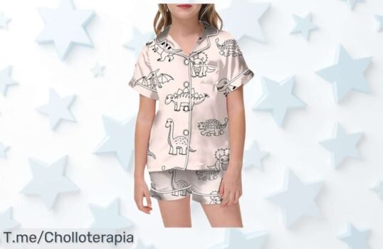 Super chollo de pijama para niñas con estampados adorables, cómodo y fresco para verano ¡Aprovecha este ofertón antes que se agote! Compra ya y sorpréndela