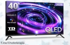 Televisor Smart TV QLED 40 con control por voz a precio loco, oferta limitada que no puedes dejar pasar ¡Hazlo tuyo ya y disfruta de tus series favoritas!