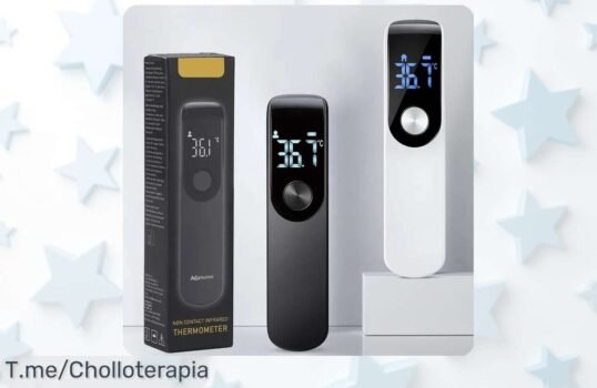 Termómetro digital infrarrojo: mide la temperatura de tu familia sin contacto, rápido y fácil ¡Aprovecha este super chollo antes de que se agote!