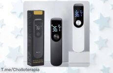 Termómetro digital infrarrojo sin contacto: el super chollo que cuida la salud de tu familia Oferta limitada, ¡compra ahora y no te quedes sin él!