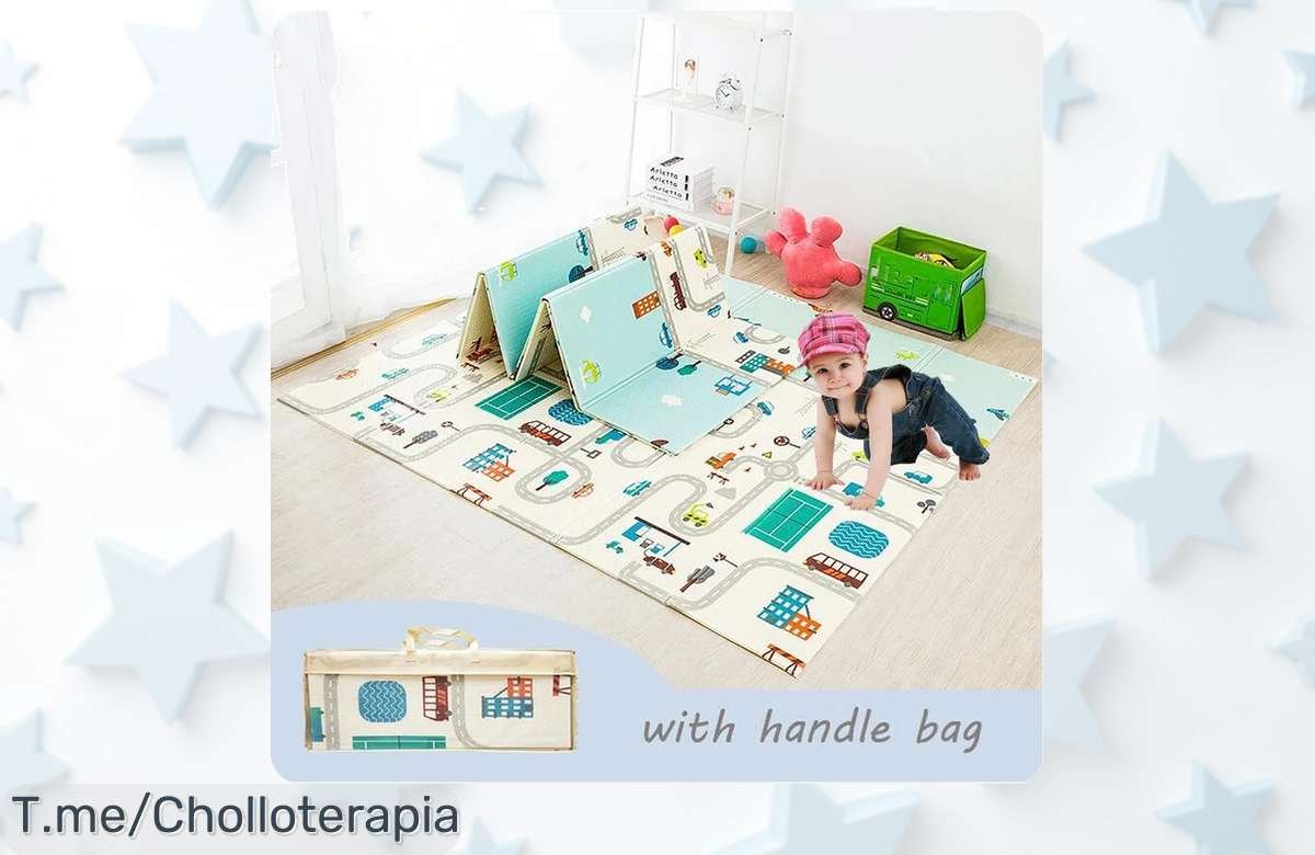 Transforma cada rincón en un parque de aventuras con nuestra alfombra plegable de juego, ¡aprovecha este ofertón único y sorpréndelos antes que se agote!