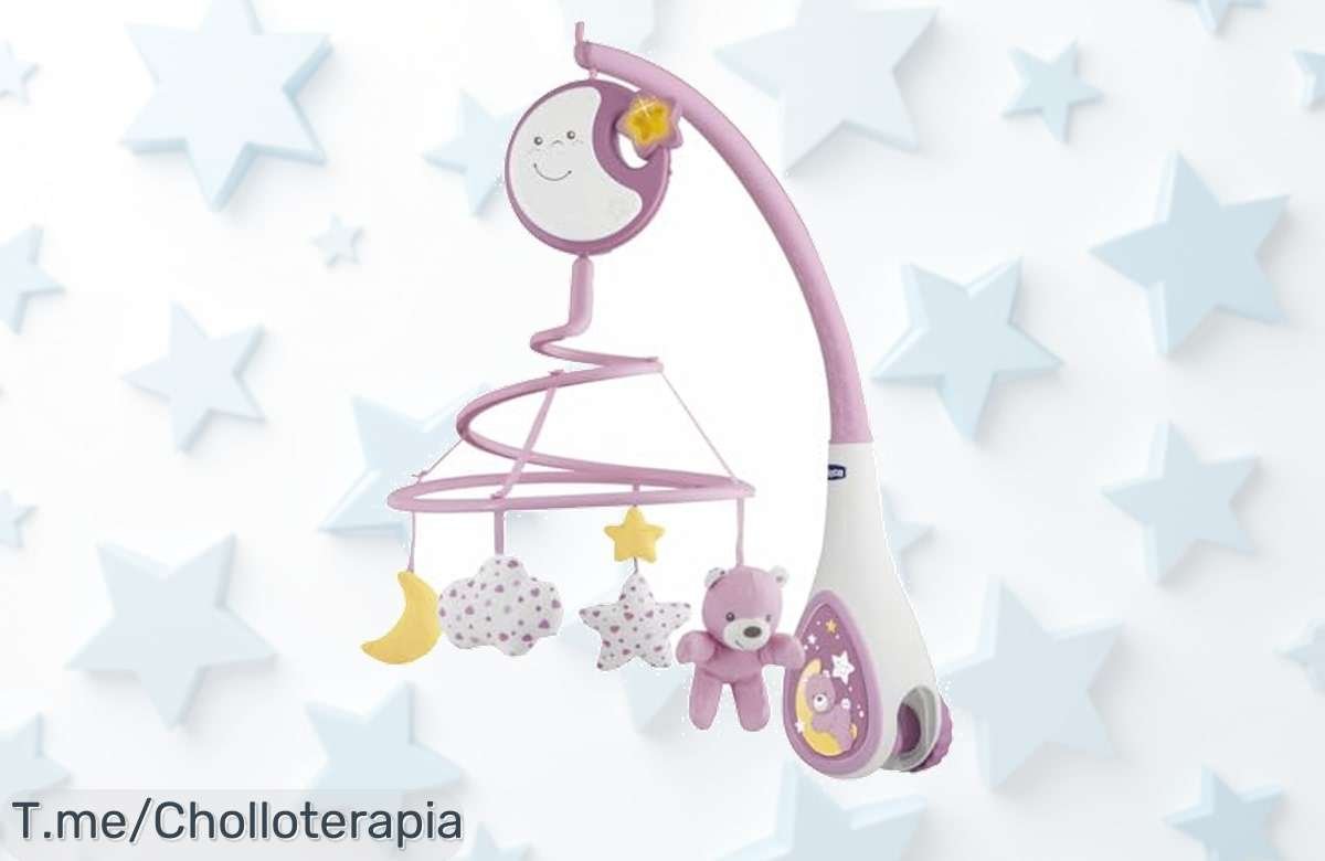 Transforma las noches de tu bebé con el Carrusel Móvil Chicco Next2Dreams: música mágica y luces para sueños inolvidables. ¡Aprovecha este super chollo antes de que se agote!
