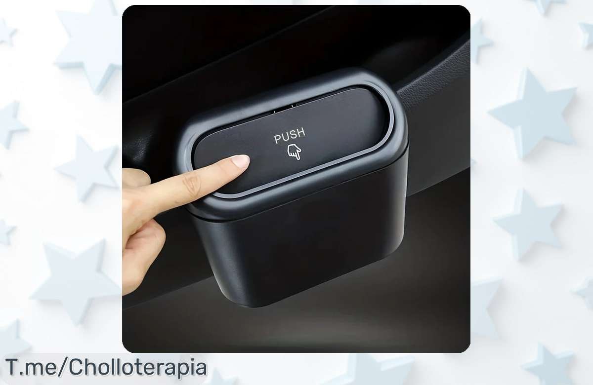 Transforma tu coche con el cubo de basura colgante más increíble que hayas visto, ¡un super chollo para mantenerlo limpio y ordenado! Aprovecha esta oferta limitada y compra ya antes de que se agote.
