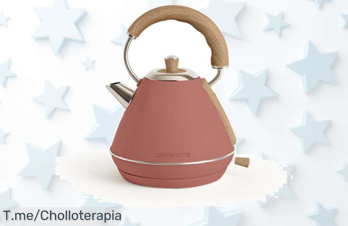 Transforma tu cocina con el Hervidor Eléctrico Retro, libre de BPA y disfruta cada taza de té en minutos. ¡No te pierdas este ofertón único, actúa ya antes que se agote!
