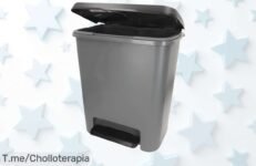 Transforma tu cocina con el cubo de basura Compatta 25L en gris, limpieza fácil y diseño compacto a un precio loco ¡No pierdas esta oferta única, compra ya!
