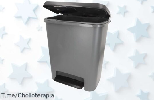 Transforma tu cocina con el cubo de basura Compatta 25L en gris, limpieza fácil y diseño compacto a un precio loco ¡No pierdas esta oferta única, compra ya!