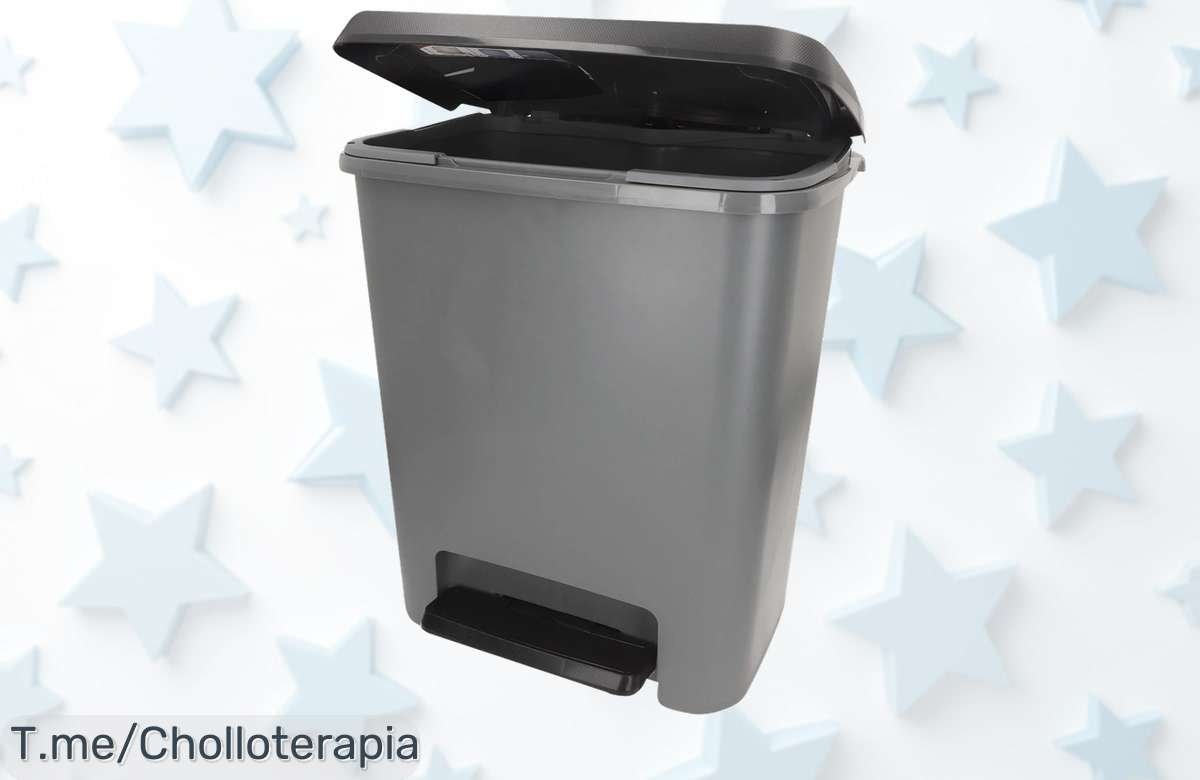 Transforma tu cocina con el cubo de basura Compatta 25L en gris, limpieza fácil y diseño compacto a un precio loco. ¡No pierdas esta oferta única, compra ya!