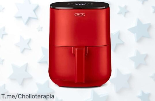 Transforma tu cocina con la Freidora de Aire Bella, ¡un chollo increíble que te hará lucir como un chef! Aprovecha este ofertón antes de que se agote