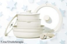 Transforma tu cocina con las sartenes CAROTE de 8 piezas, aptas para todos y a un precio loco ¡Oferta limitada, corre y compra ya antes que se agoten!