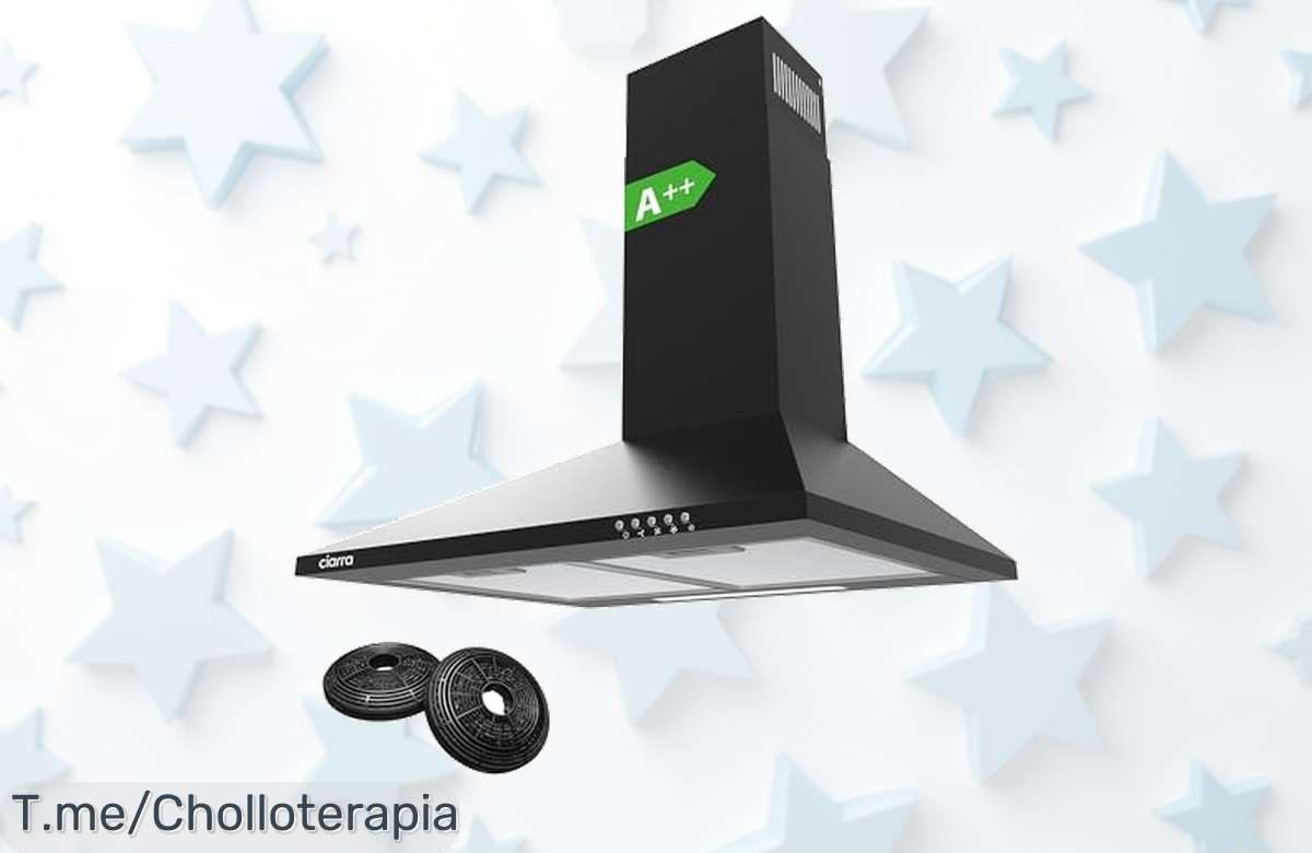Transforma tu cocina en un lugar fresco y elegante con la campana extractora CIARRA CBCB6201, succión brutal a precio loco. ¡No te quedes sin el tuyo, oferta limitada!