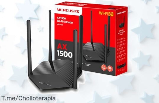 Transforma tu conexión con el MERCUSYS MR1500X: velocidad loca de hasta 15 Gbps y cobertura total Oferta limitada, ¡no dejes pasar este ofertón único!