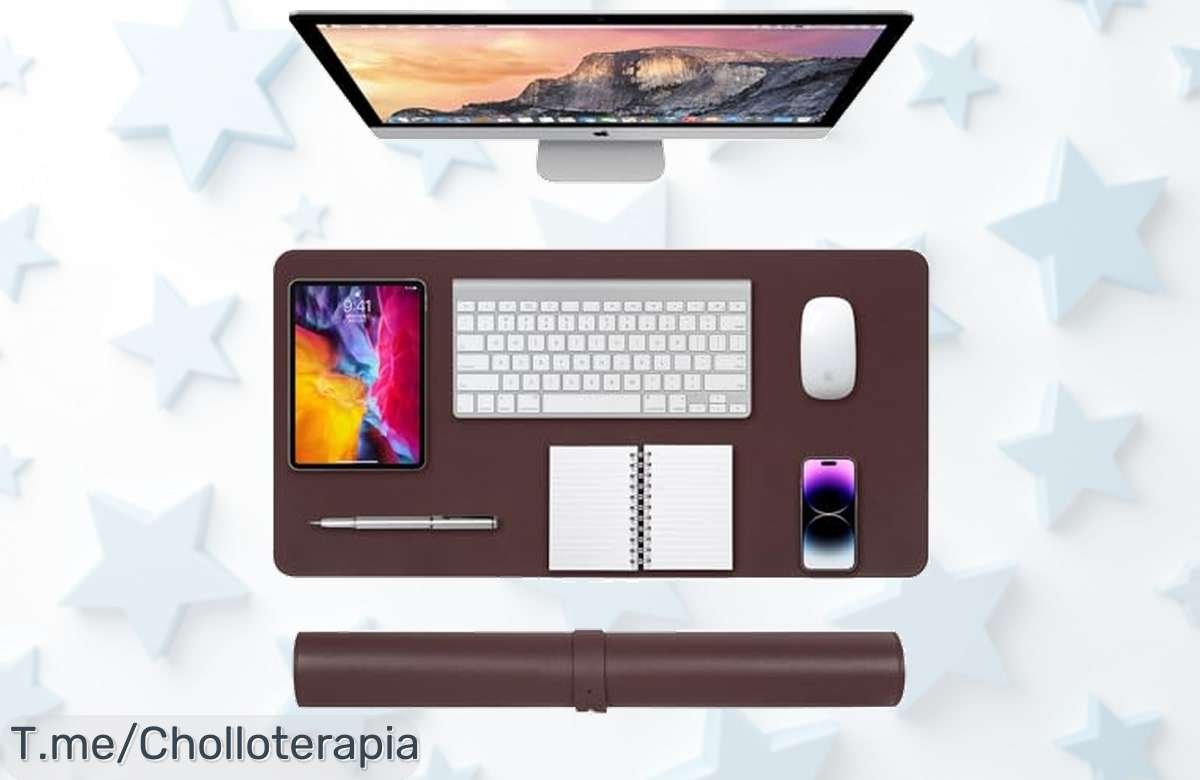 Transforma tu escritorio con esta alfombrilla impermeable y antideslizante a un precio loco: protege contra rasguños, limpieza rápida y oferta limitada que no puedes dejar pasar.
