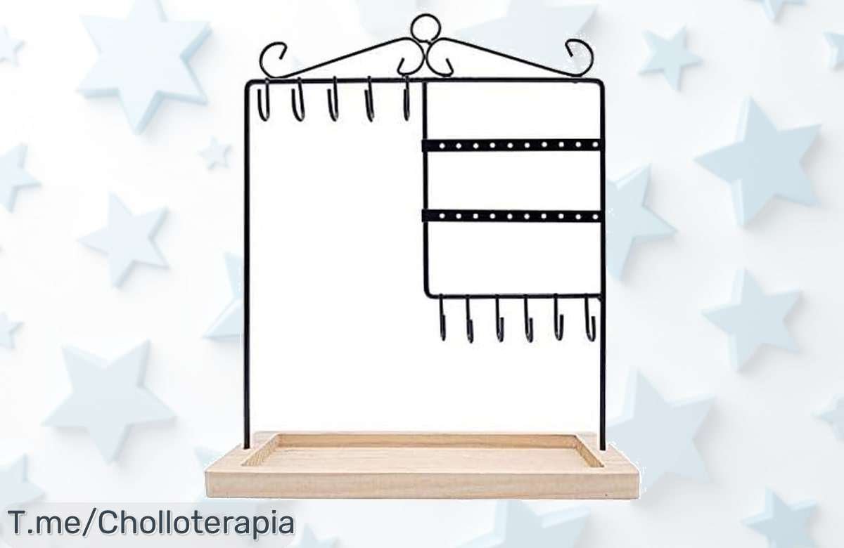 Transforma tu espacio con el soporte de joyas Unipampa: elegancia y organización inigualable en un solo producto. ¡Aprovecha este chollazo antes que se agote!