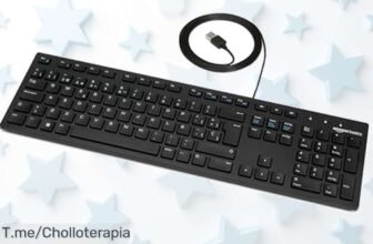 Transforma tu experiencia de escritura con el increíble teclado Amazon Basics: acceso multimedia y diseño único a un precio loco, ¡aprovéchalo antes que se agote!