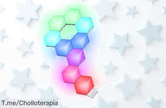 Transforma tu habitación con el panel LED RGB en un super chollo: ¡9 piezas brillantes que bailan al ritmo de la música! No esperes, las vibras únicas se están agotando