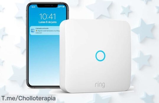 Transforma tu hogar con Ring Intercom: abre la puerta desde tu móvil y nunca más te pierdas una visita ¡No dejes escapar este ofertón, compra ya antes que se agote!