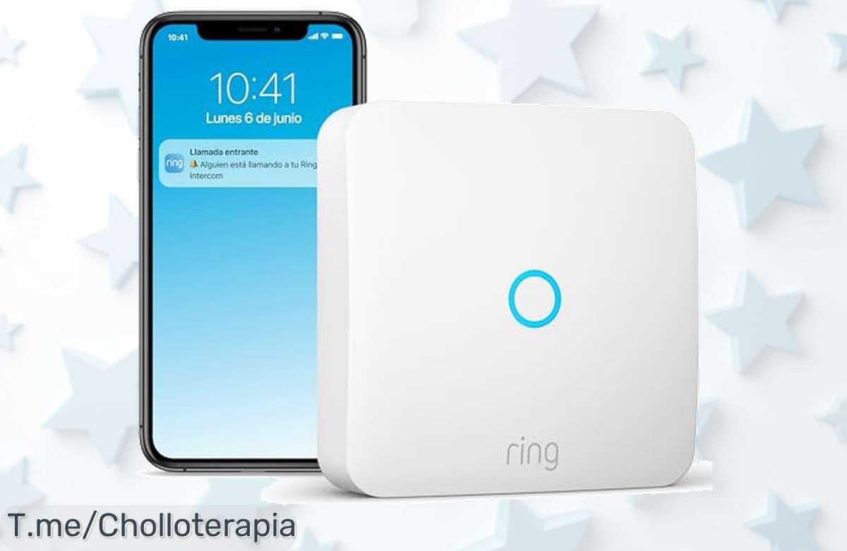 Transforma tu hogar con Ring Intercom: abre la puerta desde tu móvil y nunca más te pierdas una visita. ¡No dejes escapar este ofertón, compra ya antes que se agote!