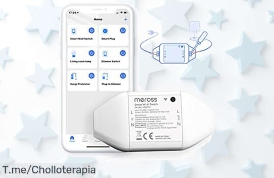 Transforma tu hogar con el Meross Interruptor Universal Inteligente y controla todo solo con tu voz, ¡aprovecha este ofertón antes de que se agote!