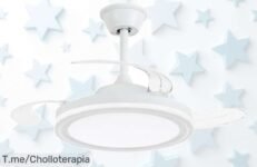 Transforma tu hogar con el Ventilador NARVI, diseño moderno y luz LED ajustable en un super chollo que no podrás dejar pasar ¡Compra ahora antes de que se acabe!