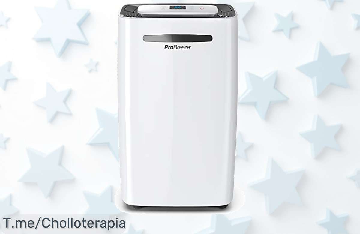 Transforma tu hogar con el deshumidificador Pro Breeze de 20 L, fácil de usar y con temporizador de 24 horas. ¡Aprovecha este ofertón único antes que se agote!
