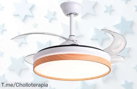 Transforma tu hogar con el mini ventilador de techo silencioso y eficiente, ¡ofertón exclusivo que no puedes dejar pasar! Siente la brisa mágica en tus noches frescas