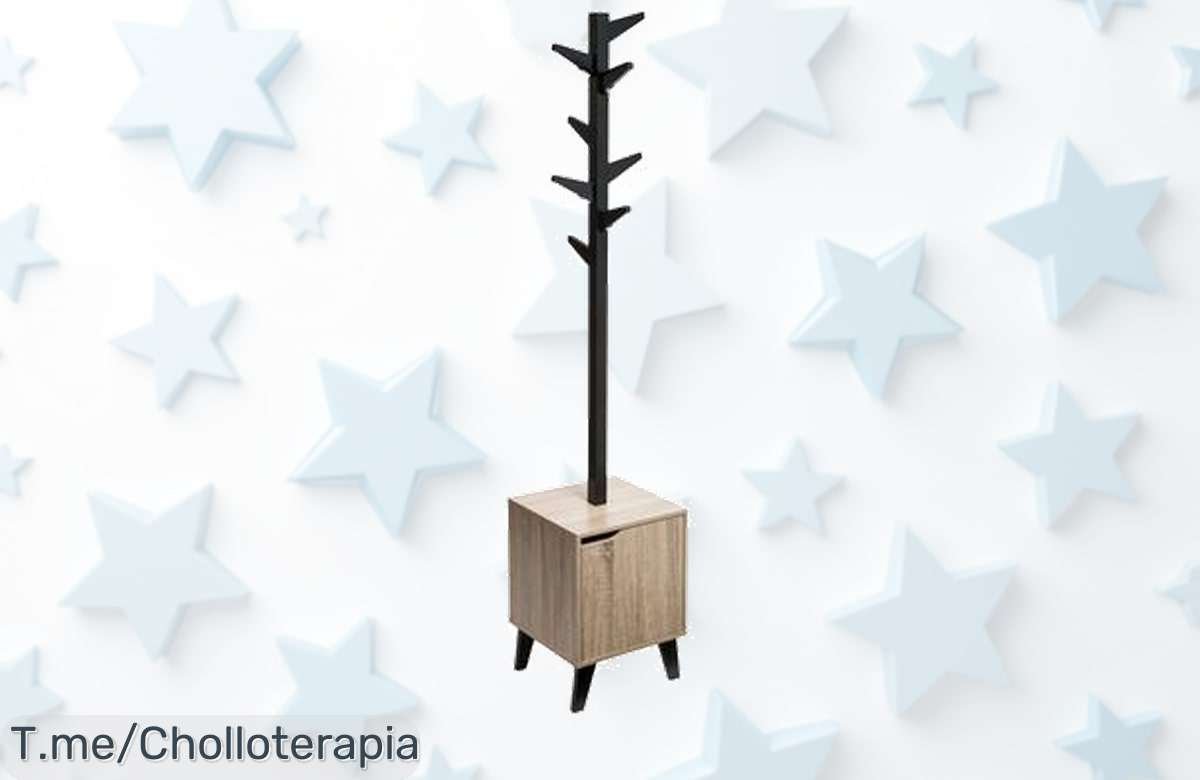 Transforma tu hogar con el perchero de pie N’modul, un ofertón único que organiza y embellece. ¡No te quedes sin el tuyo, las unidades vuelan a precio loco!