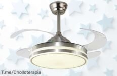 Transforma tu hogar con el ventilador Bel Air Home: motor potente, 6 velocidades y luz LED ¡silencio total! Aprovecha este ofertón único antes de que se agote