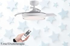 Transforma tu hogar con el ventilador de techo LED: 3 colores, 6 velocidades y mando a distancia ¡No te pierdas este ofertón con un descuentazo! ¡Compra ya antes que se acabe!